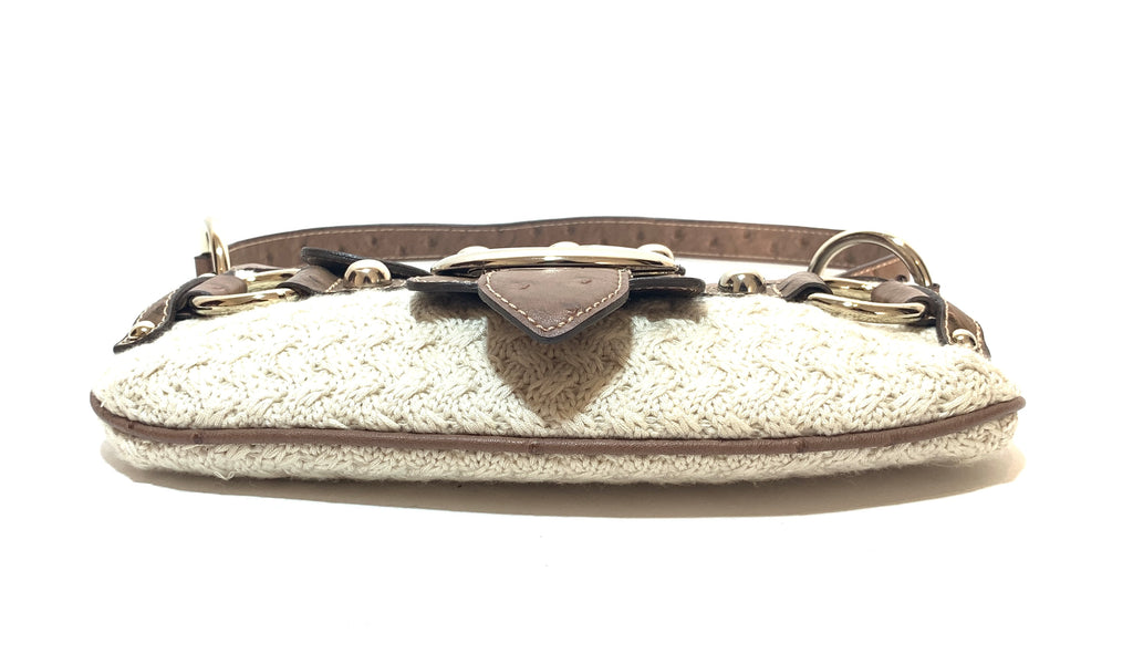 Guess Cream Knit Small Shoulder Bag | Gently Used |