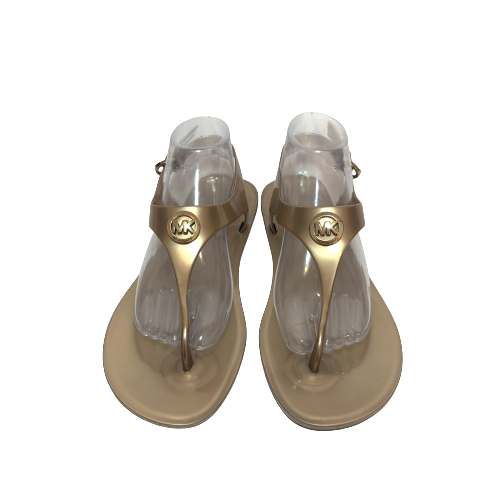 Michael Kors Bronze Jelly 'Sondra' Thong Sandals | Pre Loved |