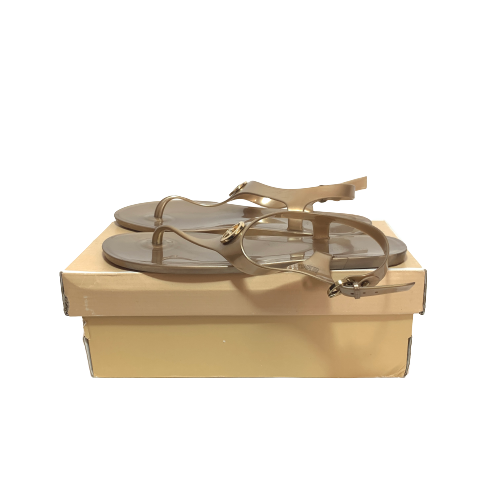 Michael Kors Bronze Jelly 'Sondra' Thong Sandals | Pre Loved |