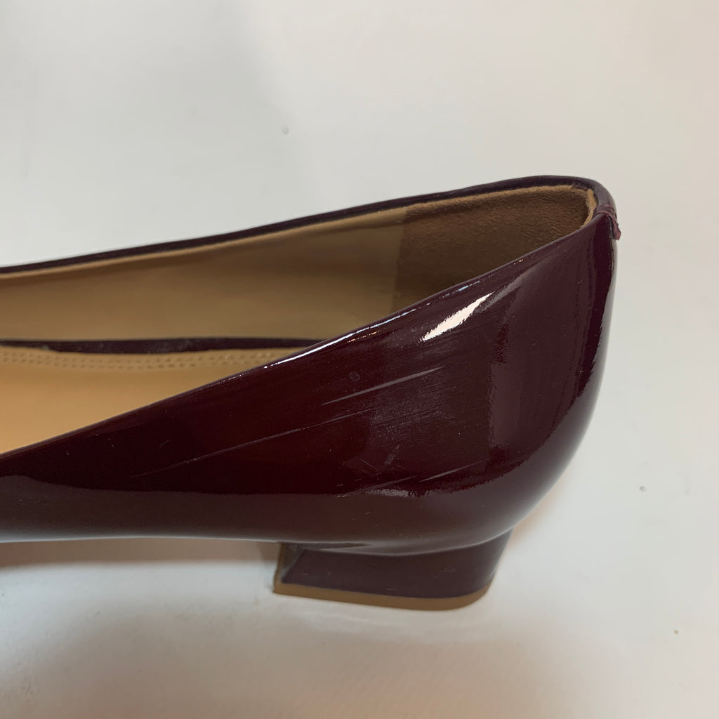 Tory Burch Maroon Patent Leather 'Jill' Pumps | Pre Loved |