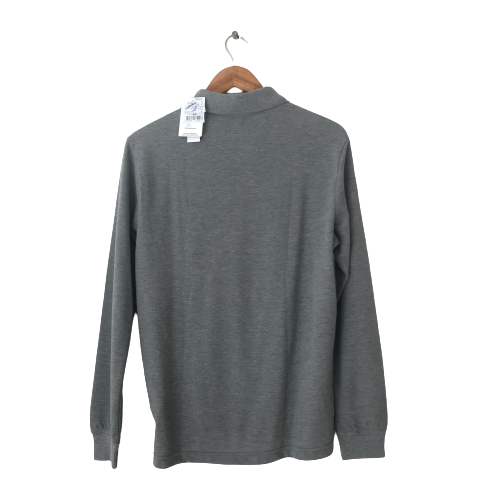 U.S Polo Association Men's Grey Long Sleeved Polo Shirt | Brand New |