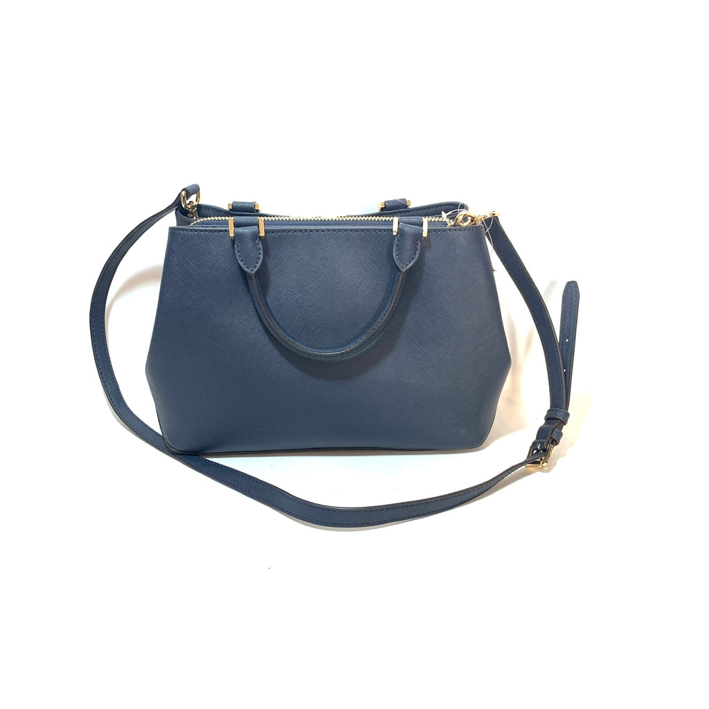 Michael Kors Florence Navy Leather Satchel | Brand New |
