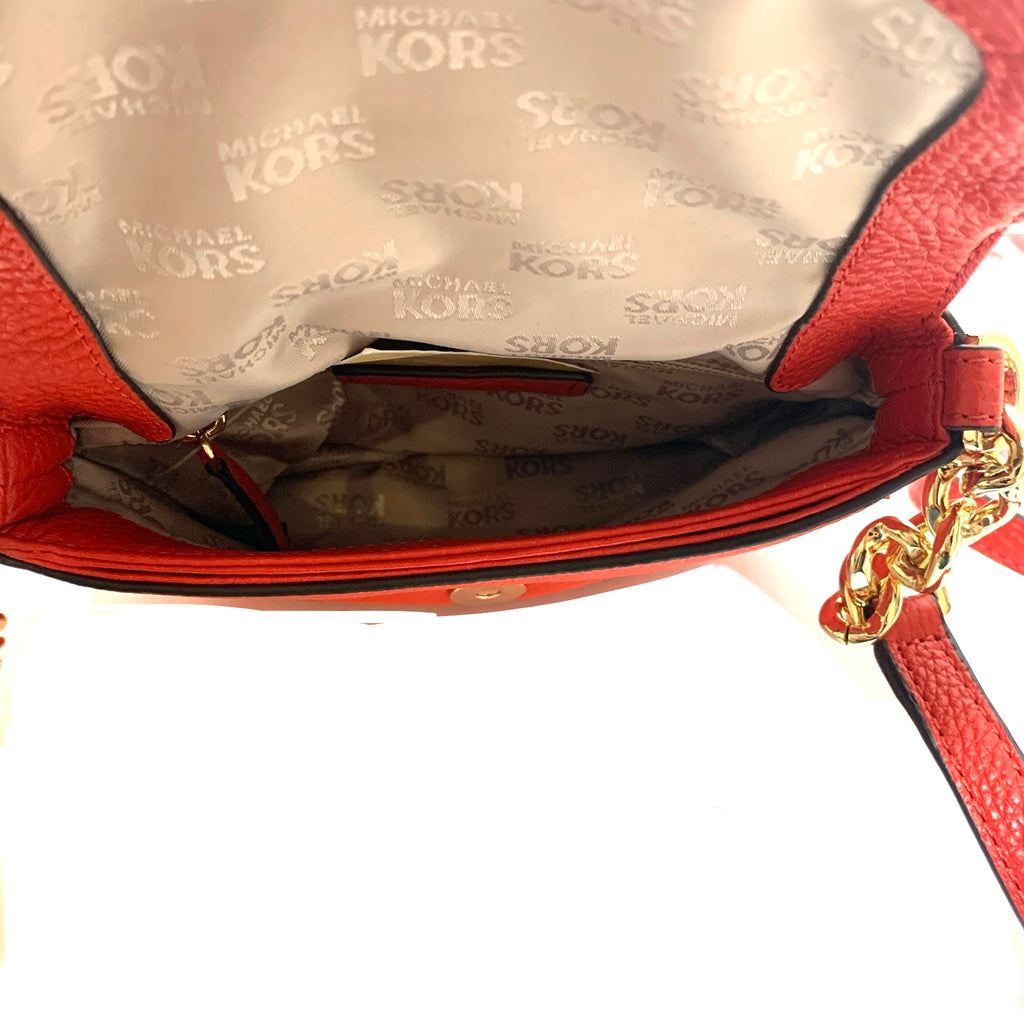 Michael Kors Orange Sienna 'Bedford' Cross Body Bag
