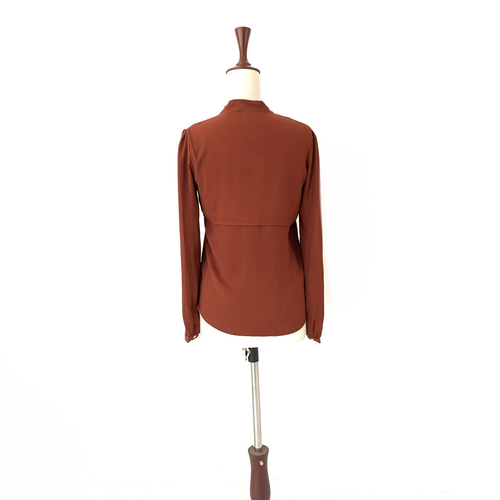 Forever 21 Rust Knot Blouse | Gently Used |