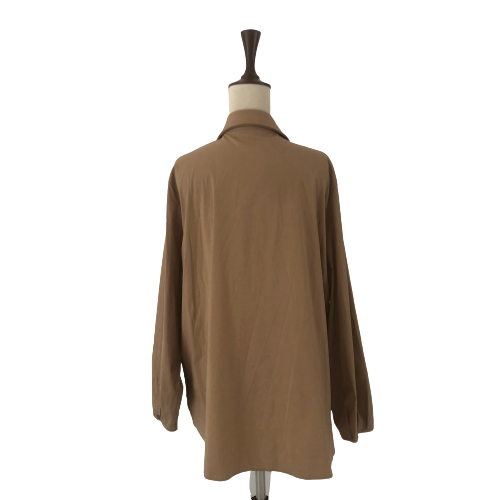 Voyage By Marina Rinaldi Beige Rhinestone Collar Shirt | Gently Used |