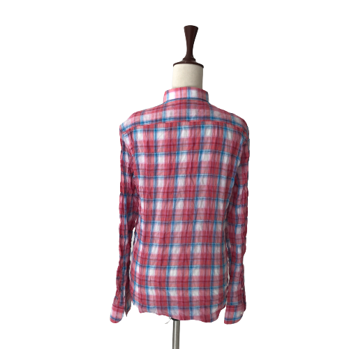 Massimo Dutti Pink Checked Shirt | Brand New |