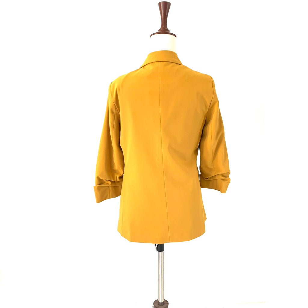 Dorothy Perkins Mustard Roll-up Sleeves Blazer | Brand New |