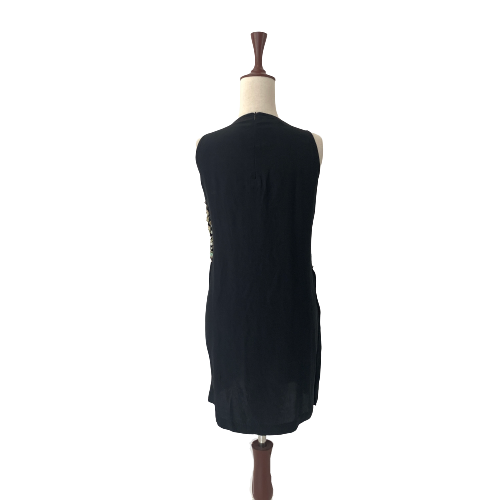 Khaadi Khaas Black Embroidered & Embellished Sleeveless Kameez | Pre Loved |
