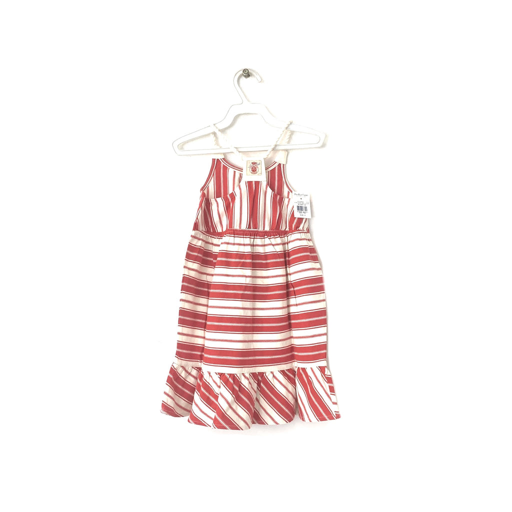 Ralph Lauren Red & White Striped Dress | Brand New |