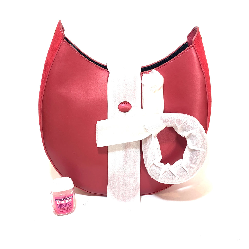 Charles & Keith Deep Pink Saddle Shoulder Bag | Brand New |