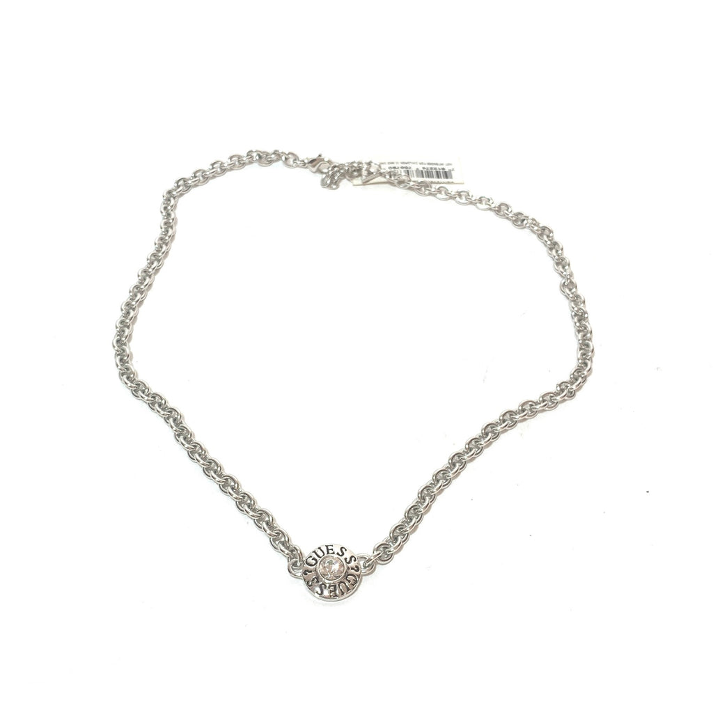 Guess Silver Logo Necklace | Brand New |