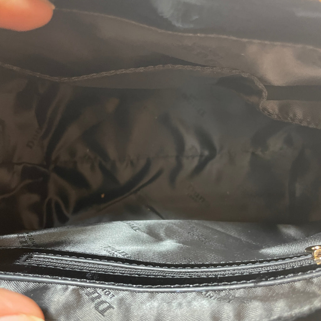 DUNE Black Patent Tote | Gently Used |