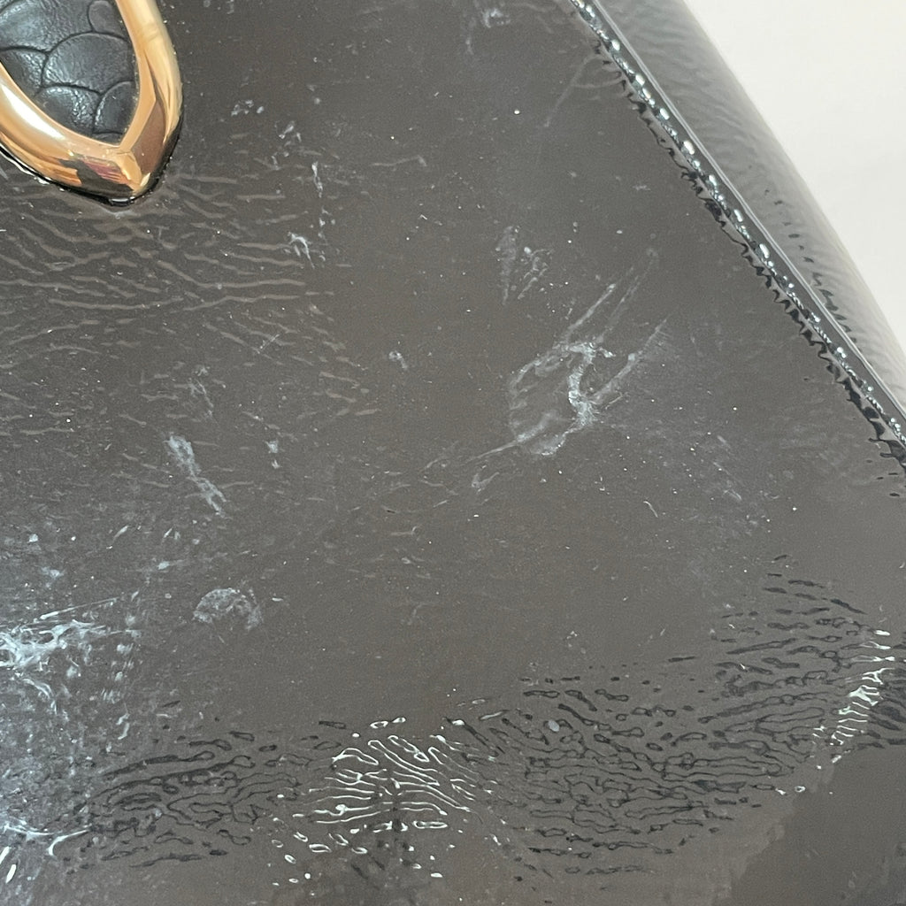 DUNE Black Patent Tote | Gently Used |