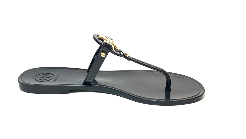 Tory Burch Black Miller Jelly Thong Sandals | Gently Used |