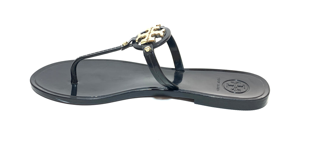 Tory Burch Black Miller Jelly Thong Sandals | Gently Used |