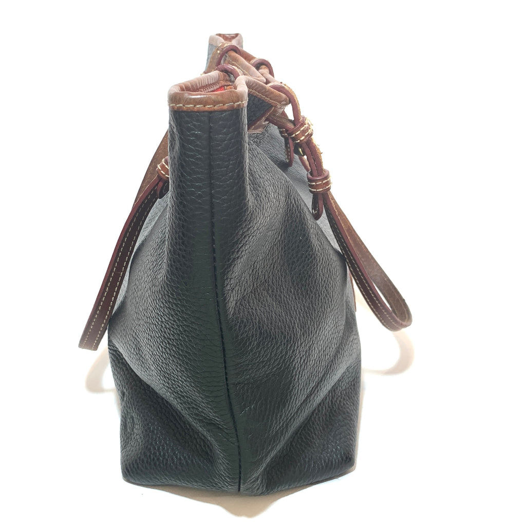 Dooney & Burke Black Leather Shoulder Bag | Pre Loved |