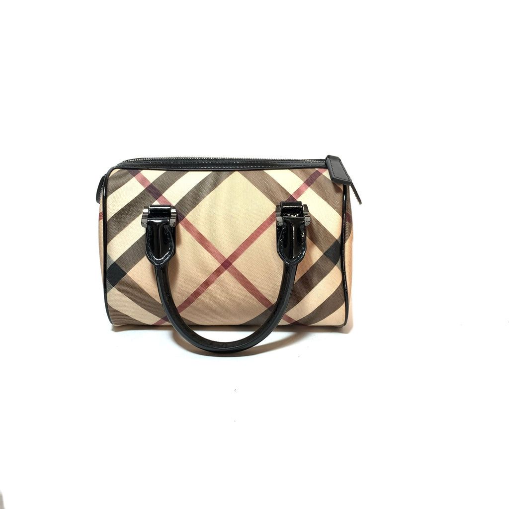 Burberry Nova Check Small Bowling Bag Tote  | Gently Used |