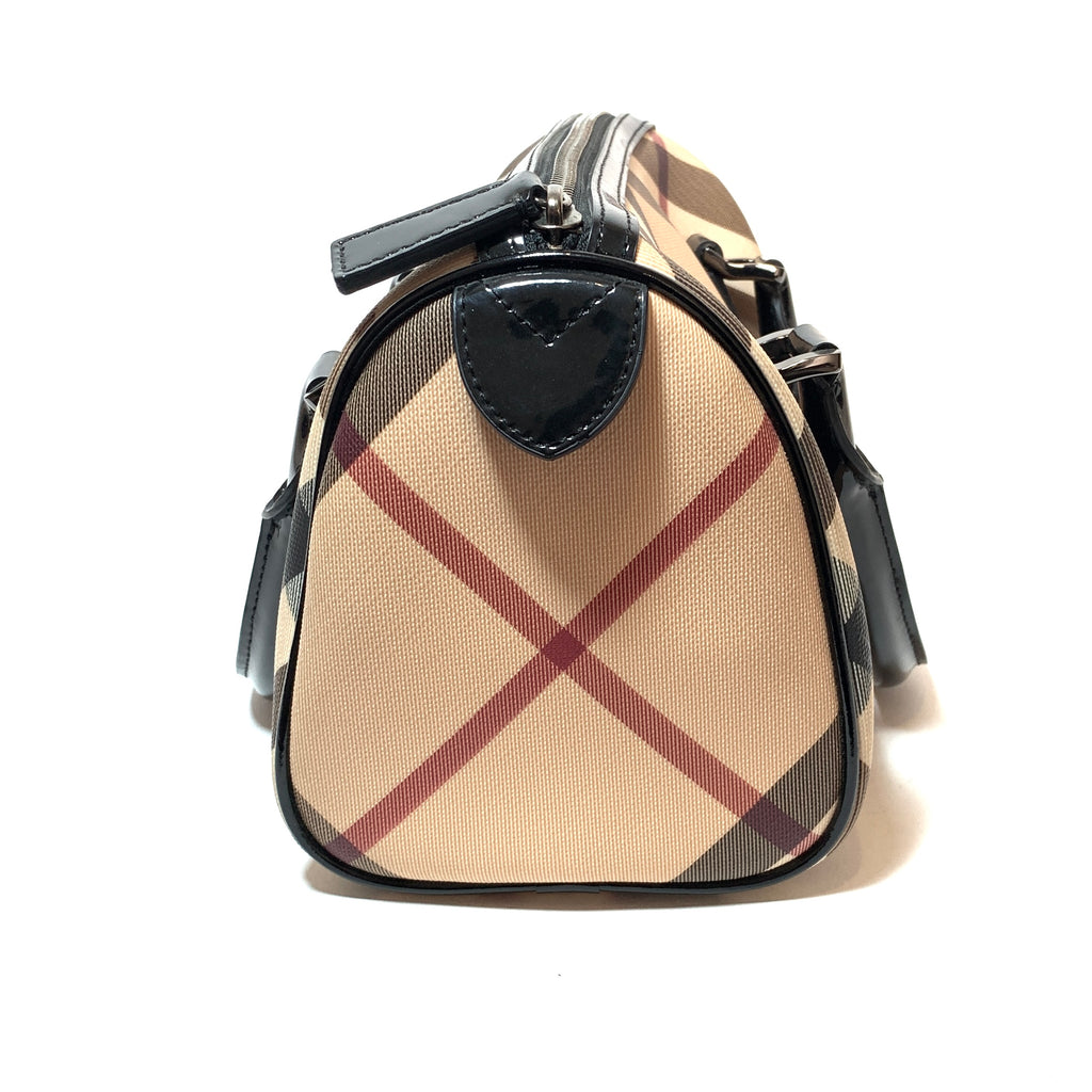 Burberry Nova Check Small Bowling Bag Tote  | Gently Used |