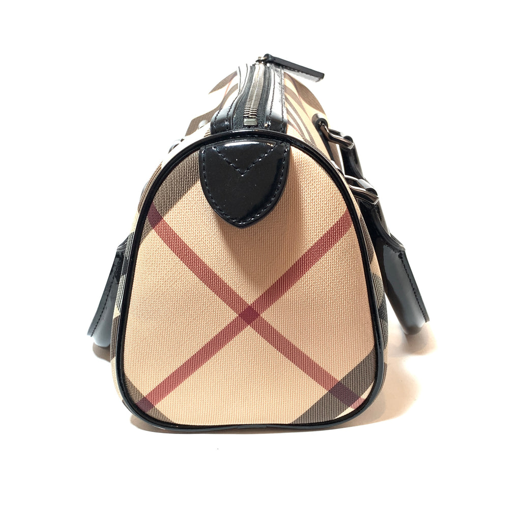 Burberry Nova Check Small Bowling Bag Tote  | Gently Used |