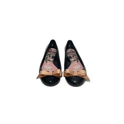 Ted Baker 'DAHLIA" Black Jelly Ballet Flats | Gently Used |