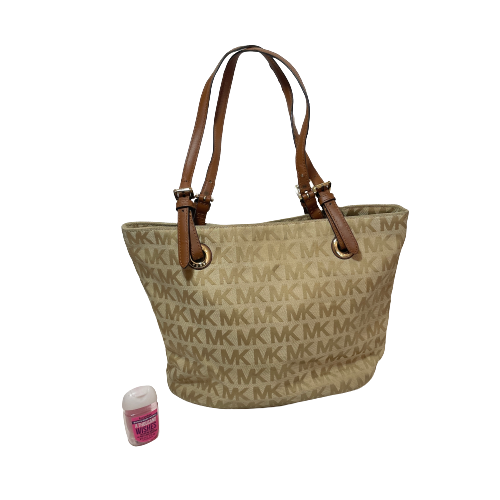 Michael Kors Beige Canvas Monogram Tote | Pre Loved |