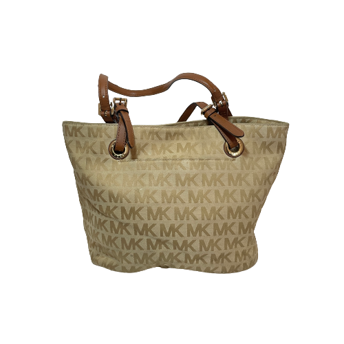 Michael Kors Beige Canvas Monogram Tote | Pre Loved |