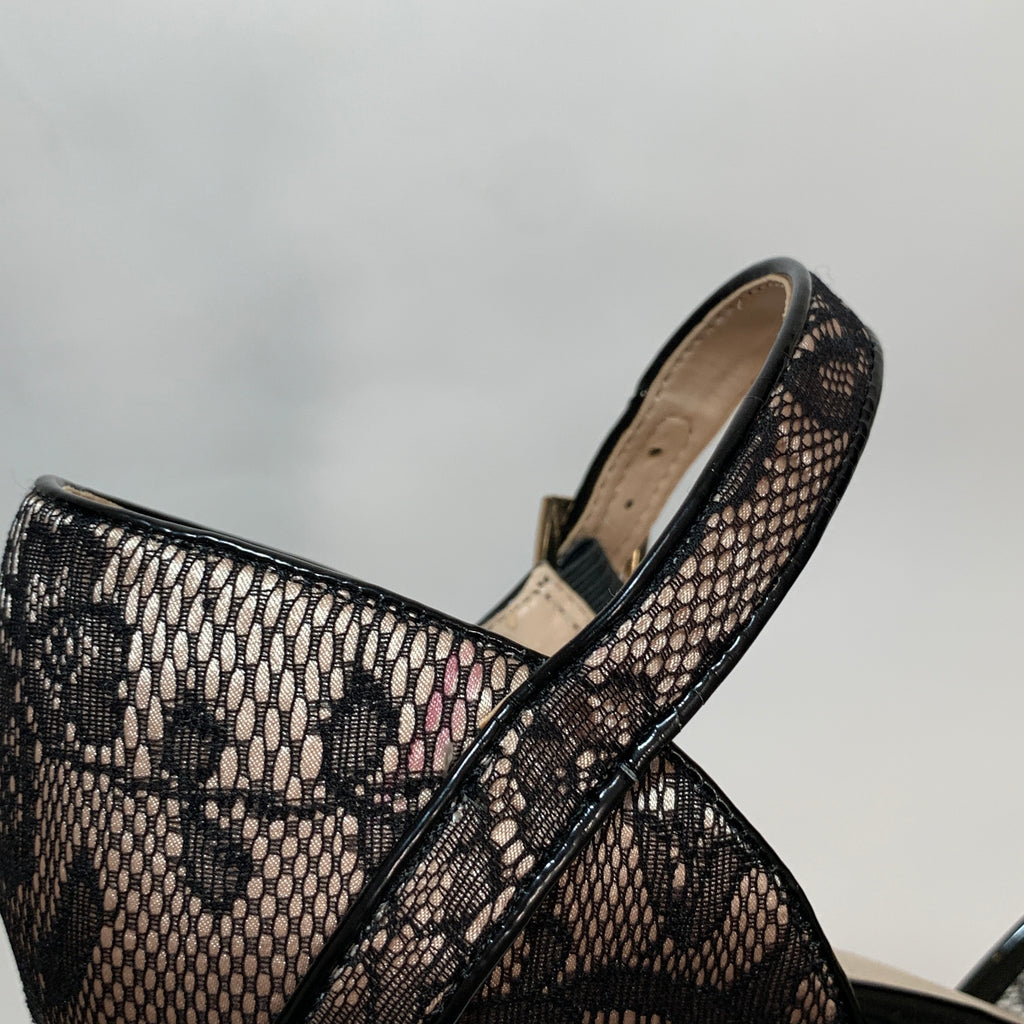 Celeste Black Lace Heels | Like New |