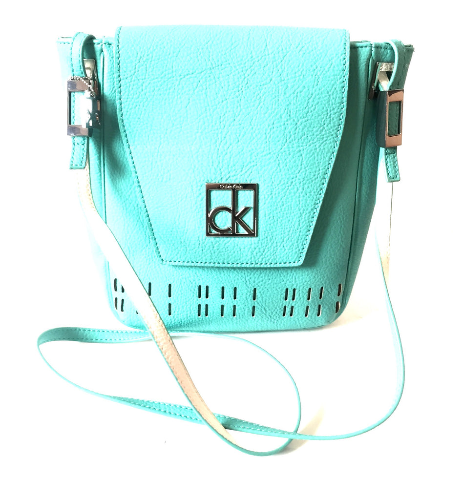 Calvin Klein Green Cross Body Leather Bag | Brand New | - Secret Stash