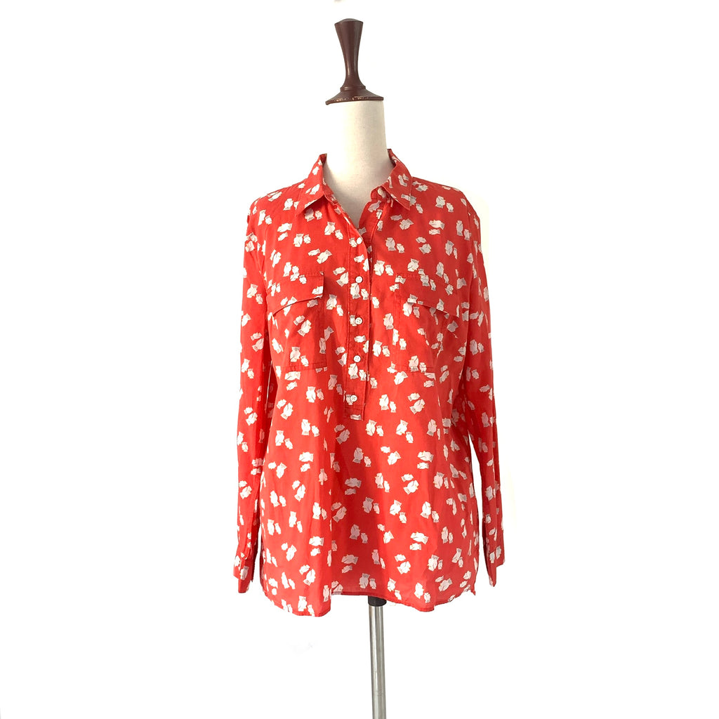 Gap Red Owl Print Collared Shirt | Gently Used |