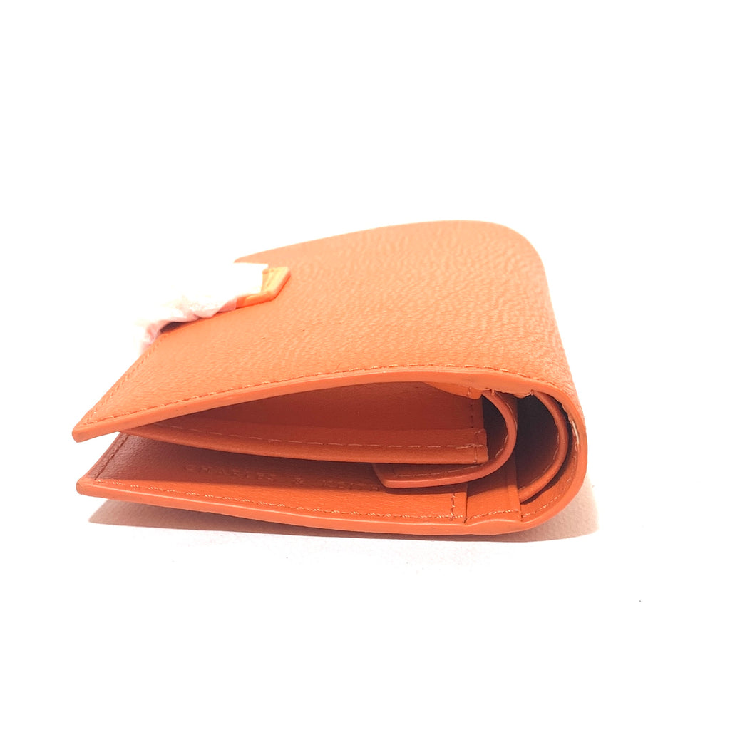Charles & Keith Orange Bi-Fold Wallet | Brand New |