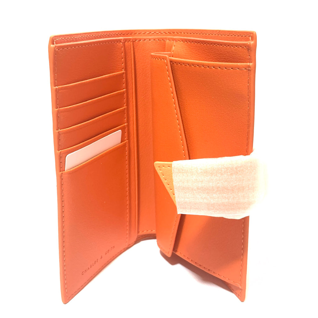 Charles & Keith Orange Bi-Fold Wallet | Brand New |