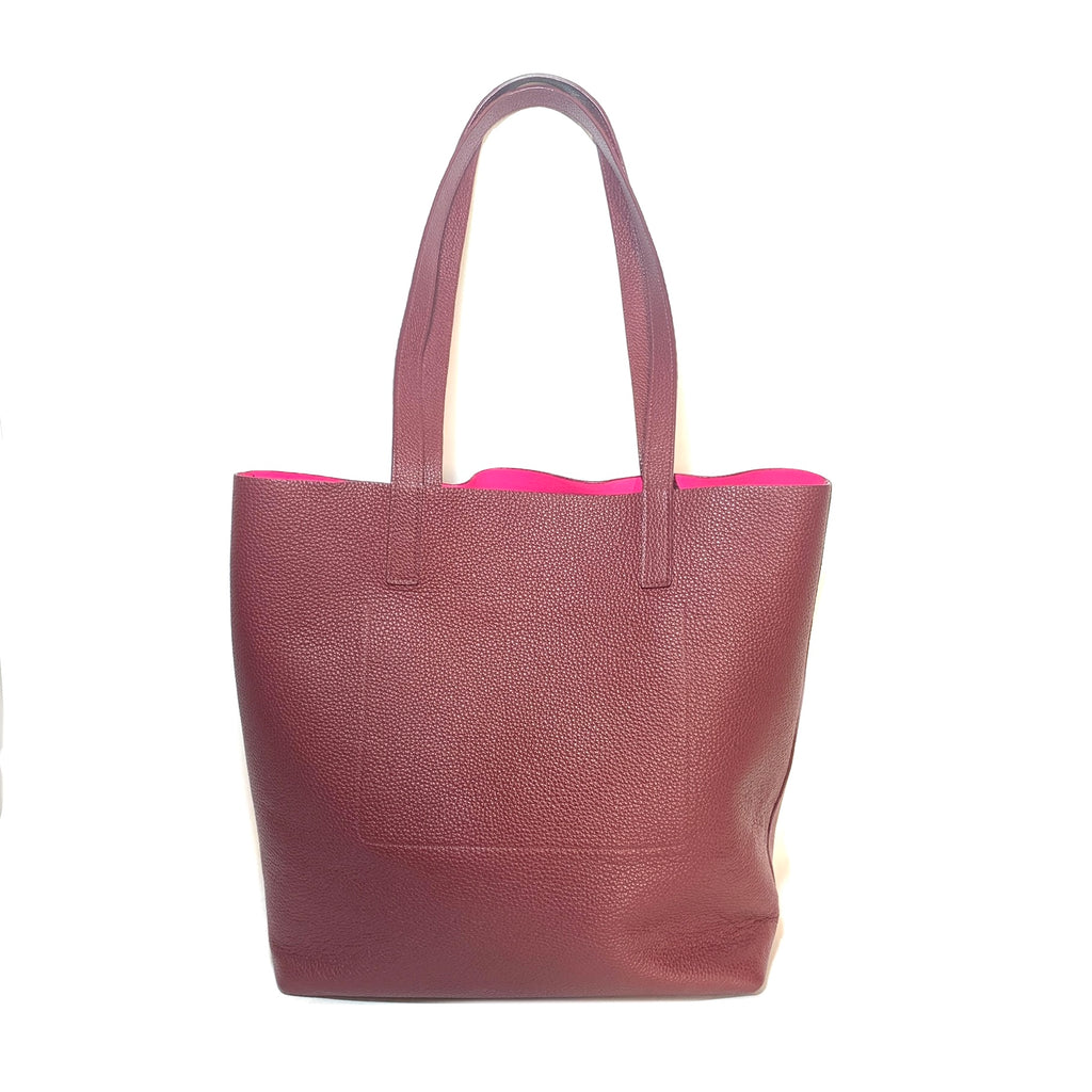 Kate Spade Maroon Pebbled Leather Snake Large Tote | Gently Used |