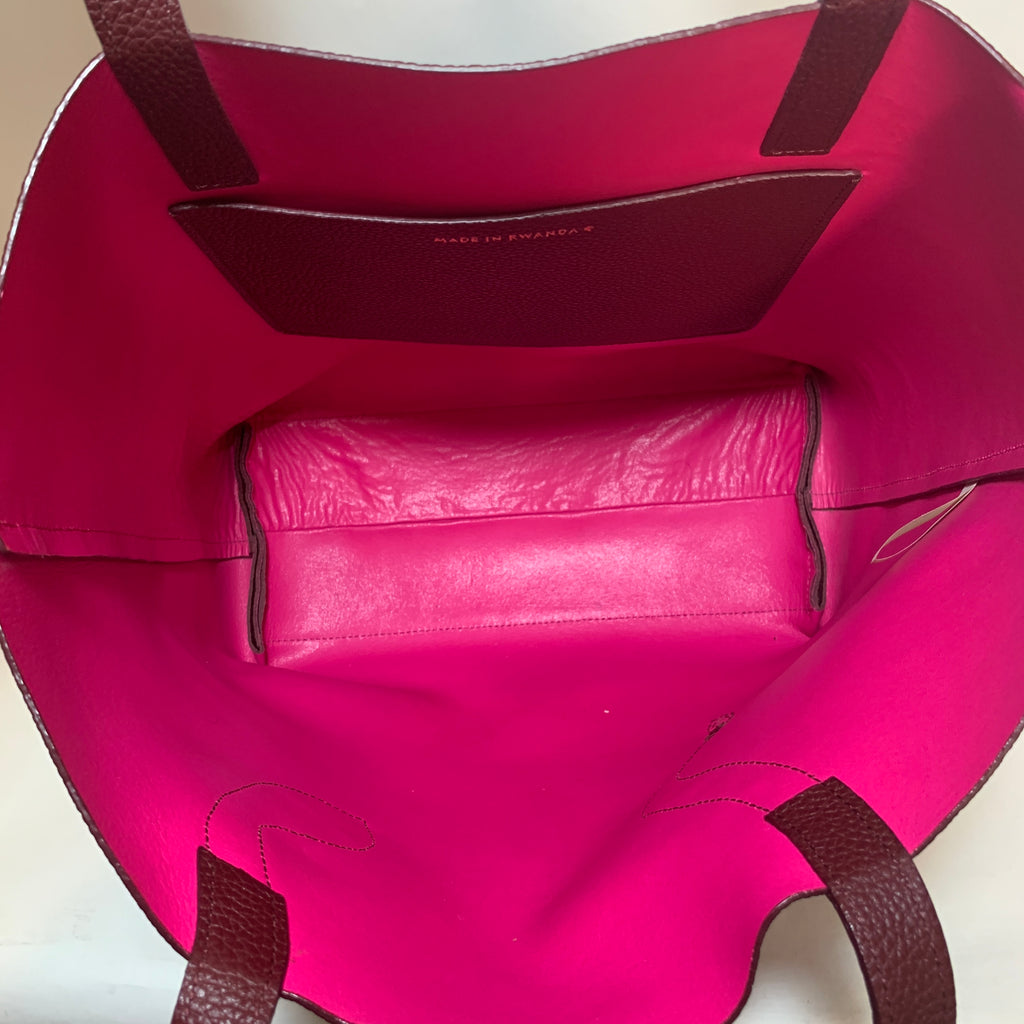 Kate Spade Maroon Pebbled Leather Snake Large Tote | Gently Used |