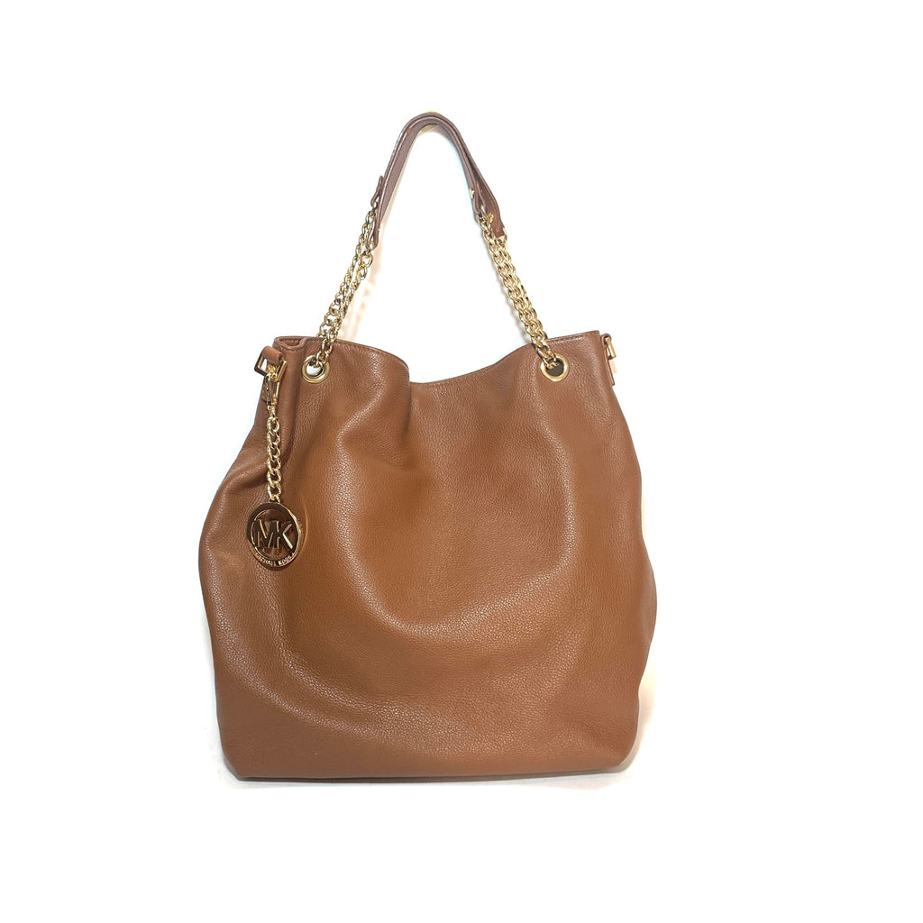 Michael Kors Brown Pebbled Leather Shoulder Bag | Pre Loved |