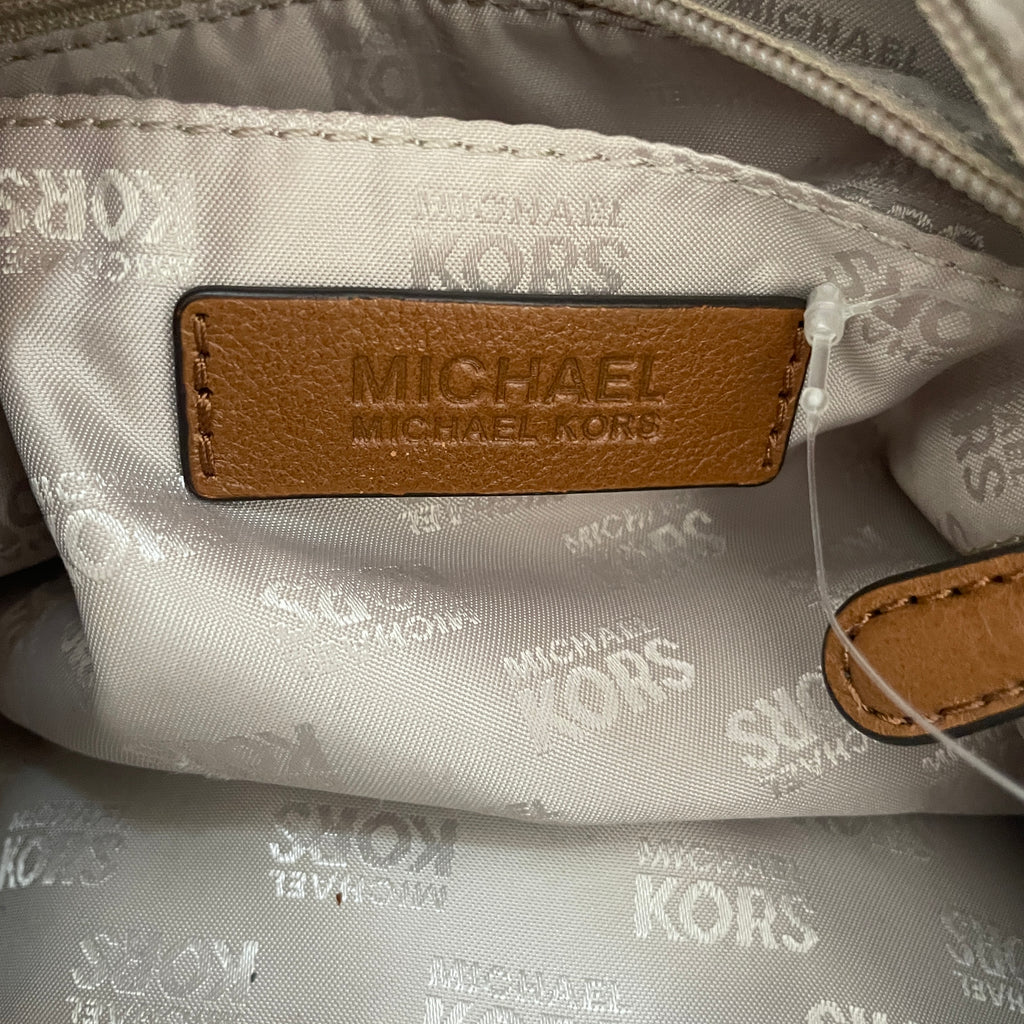 Michael Kors Beige and Brown Monogram 'Grayson' Tote Bag | Pre Loved |