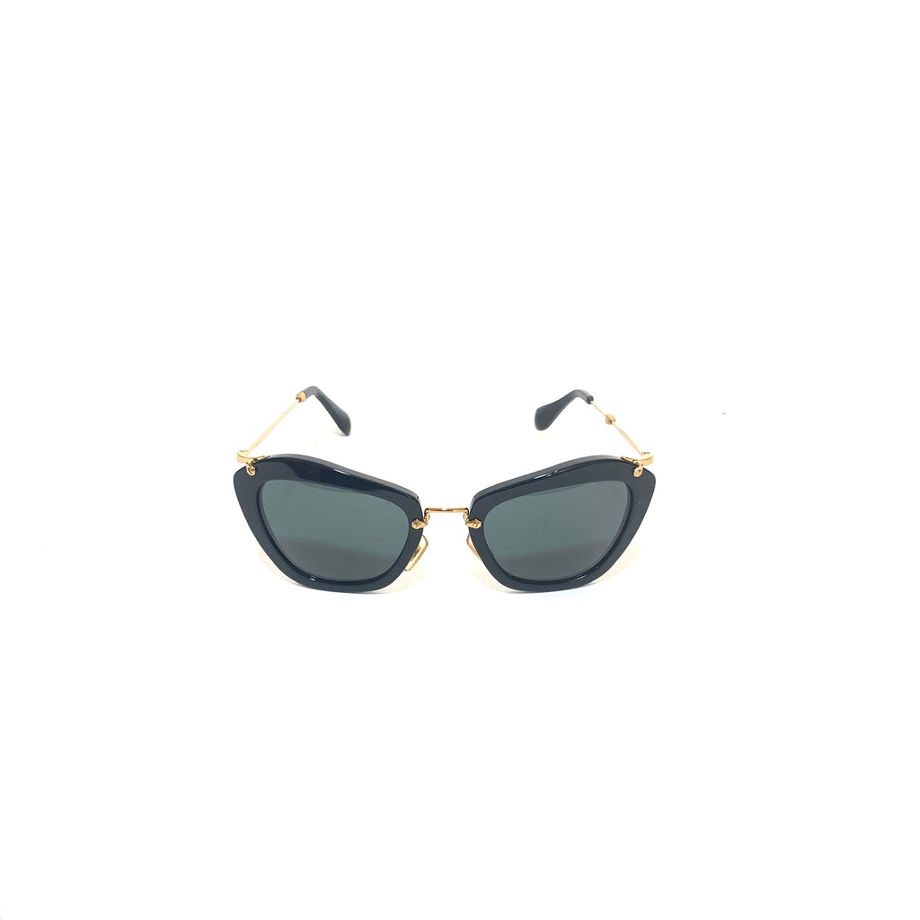 Miu Miu Black SMU-10N Cat-Eye Sunglasses | Gently Used |
