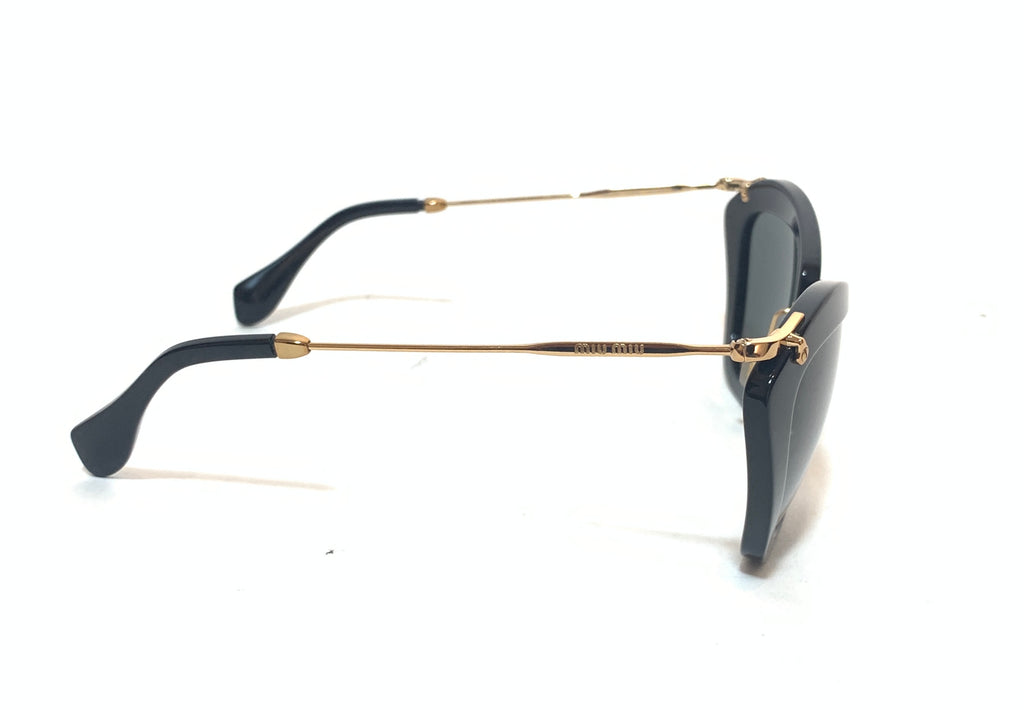 Miu Miu Black SMU-10N Cat-Eye Sunglasses | Gently Used |