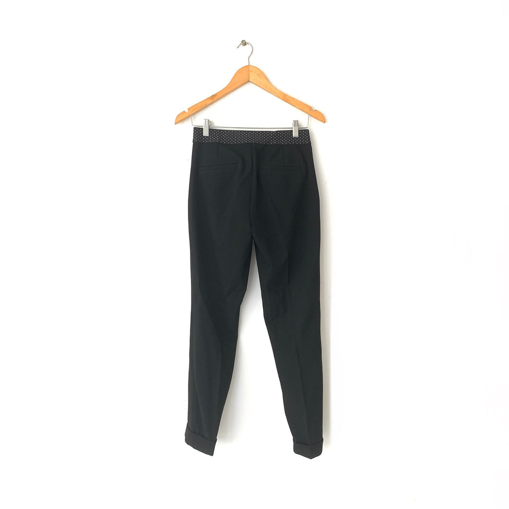 ZARA Black Cuffed Pants | Brand New |
