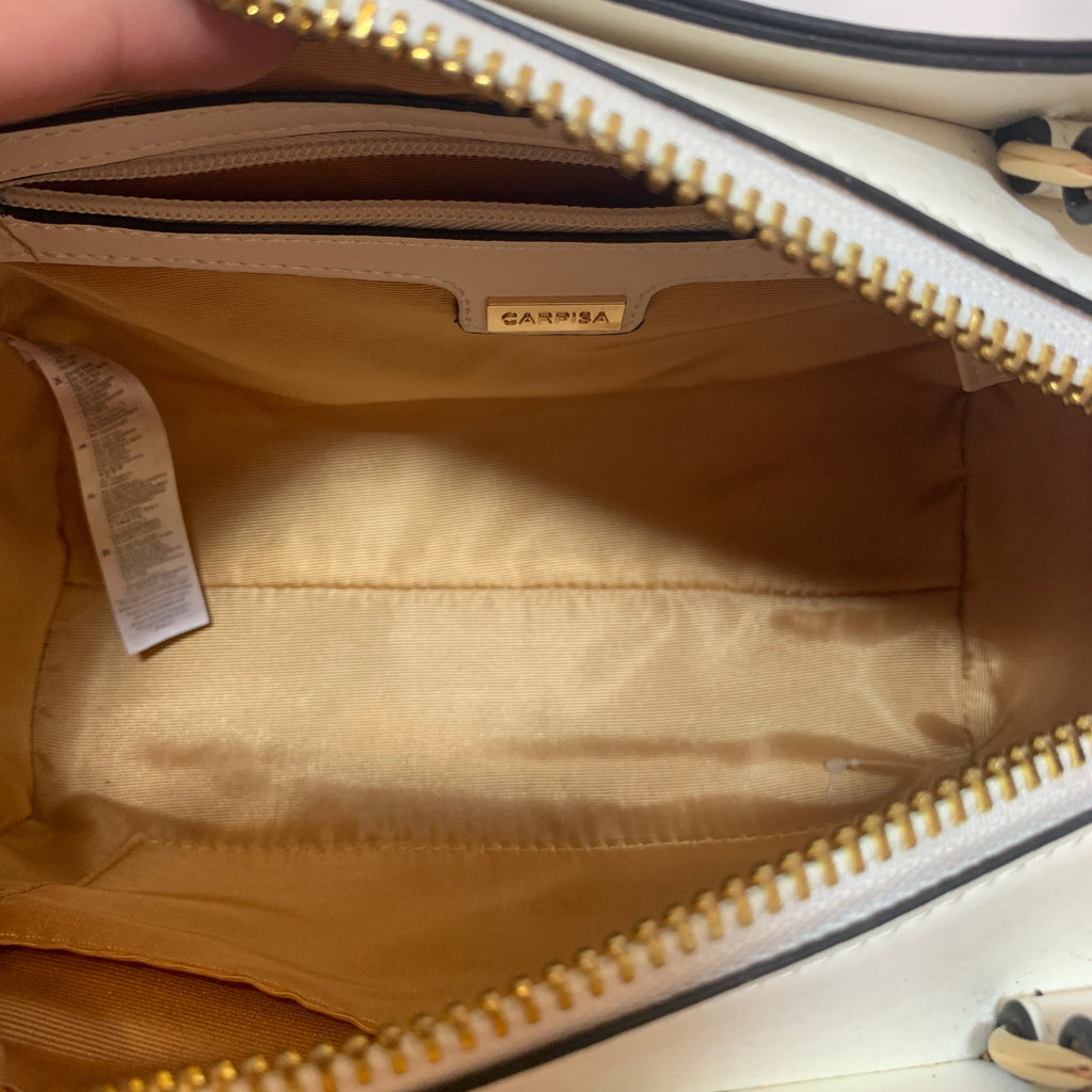 Carpisa White Floral Satchel | Gently Used |