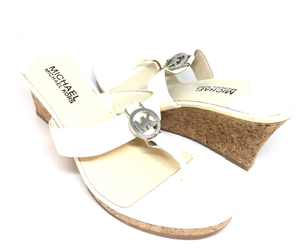 Michael Kors Cream Wedge Sandals | Gently Used |