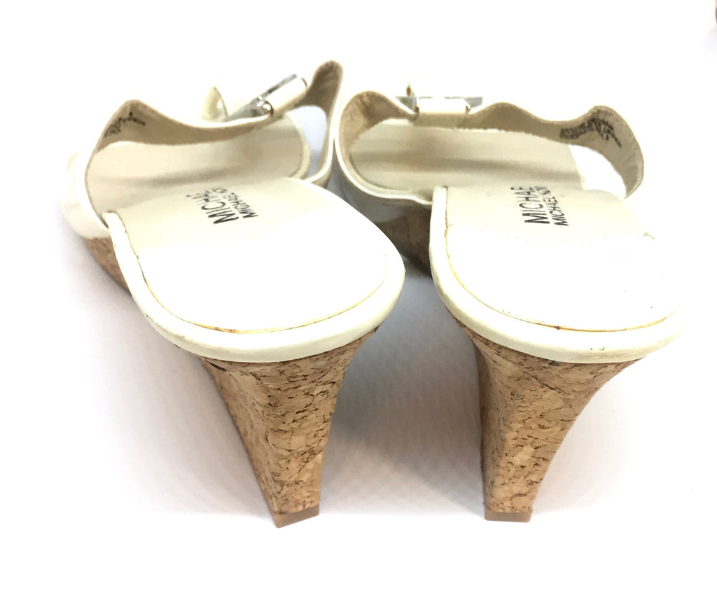 Michael Kors Cream Wedge Sandals | Gently Used |