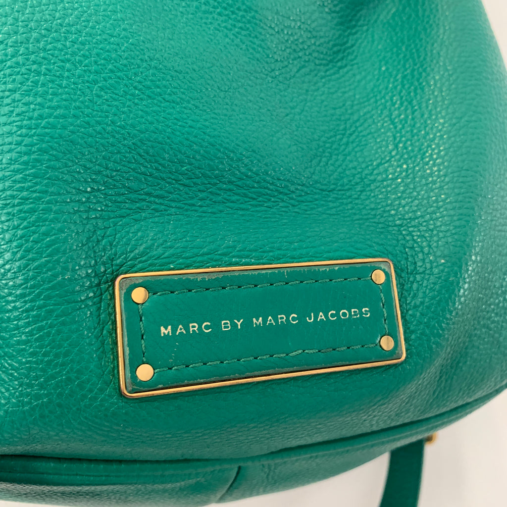 Marc Jacobs Green Leather Convertible Shoulder Bag | Pre Loved |