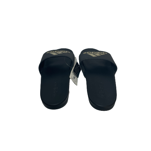 Adidas Black & Gold Adilette Slides | Brand New |