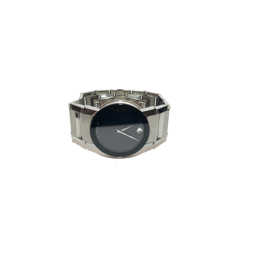 Movado Stainless Steel Black Sapphire Crystal Unisex Watch | Gently Used |