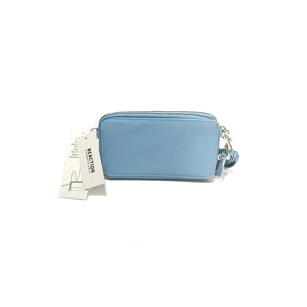 Kenneth Cole Reaction Blue Convertible Wallet Cross Body Bag | Brand New |