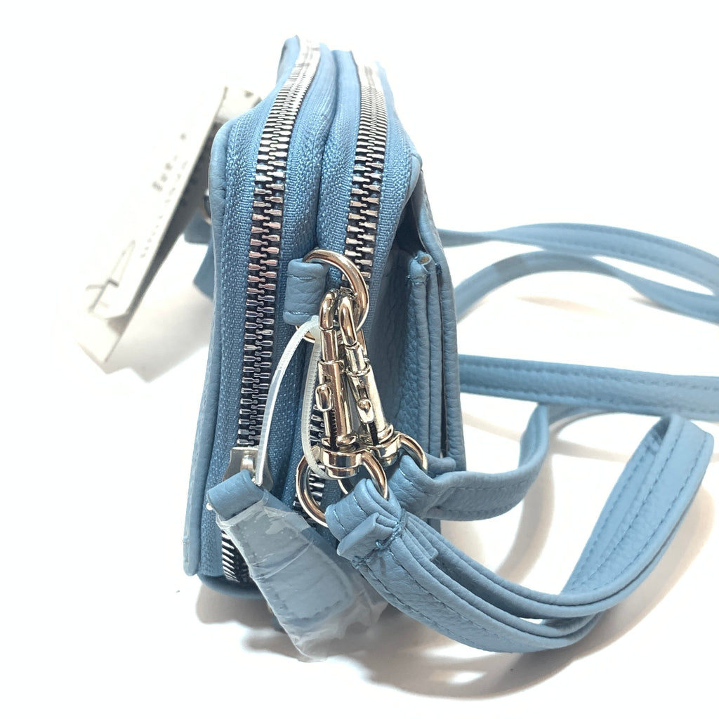 Kenneth Cole Reaction Blue Convertible Wallet Cross Body Bag | Brand New |