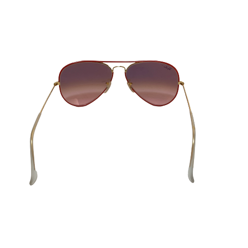 Ray-Ban Red Aviator RB 3025JM Unisex Sunglasses | Like New |