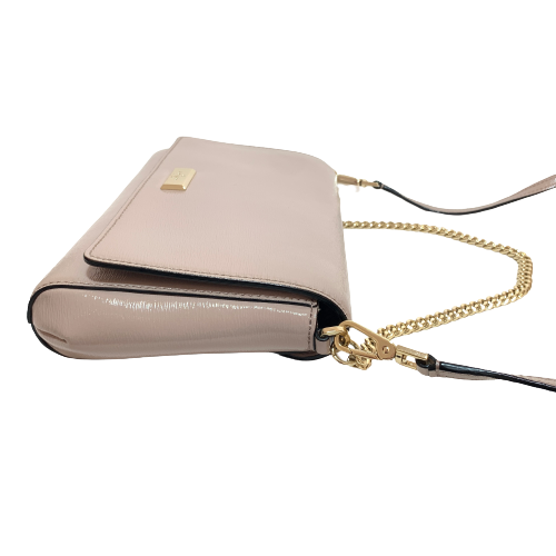 Kate Spade Taupe Leather Crossbody Bag | Gently Used |