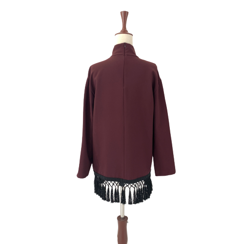 ZARA Burgundy Knit Tunic | Gently Used |