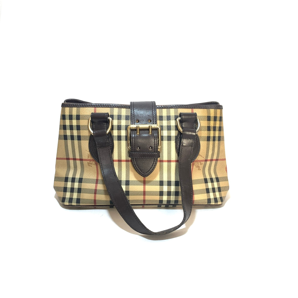 Burberry Haymarket Check Coated Canvas 'EDEN' Shoulder Bag | Pre Loved |